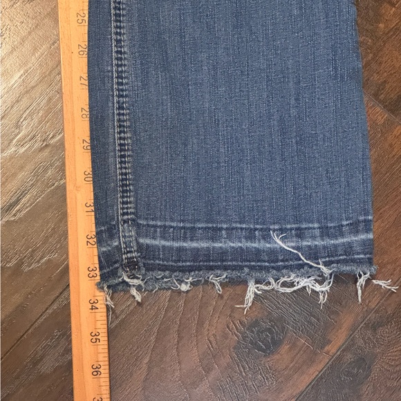 Ariat Jeans Denim Women 25L Trouser Boot Leg Raw Frayed Hem Light Perfect Rise - Picture 6 of 16